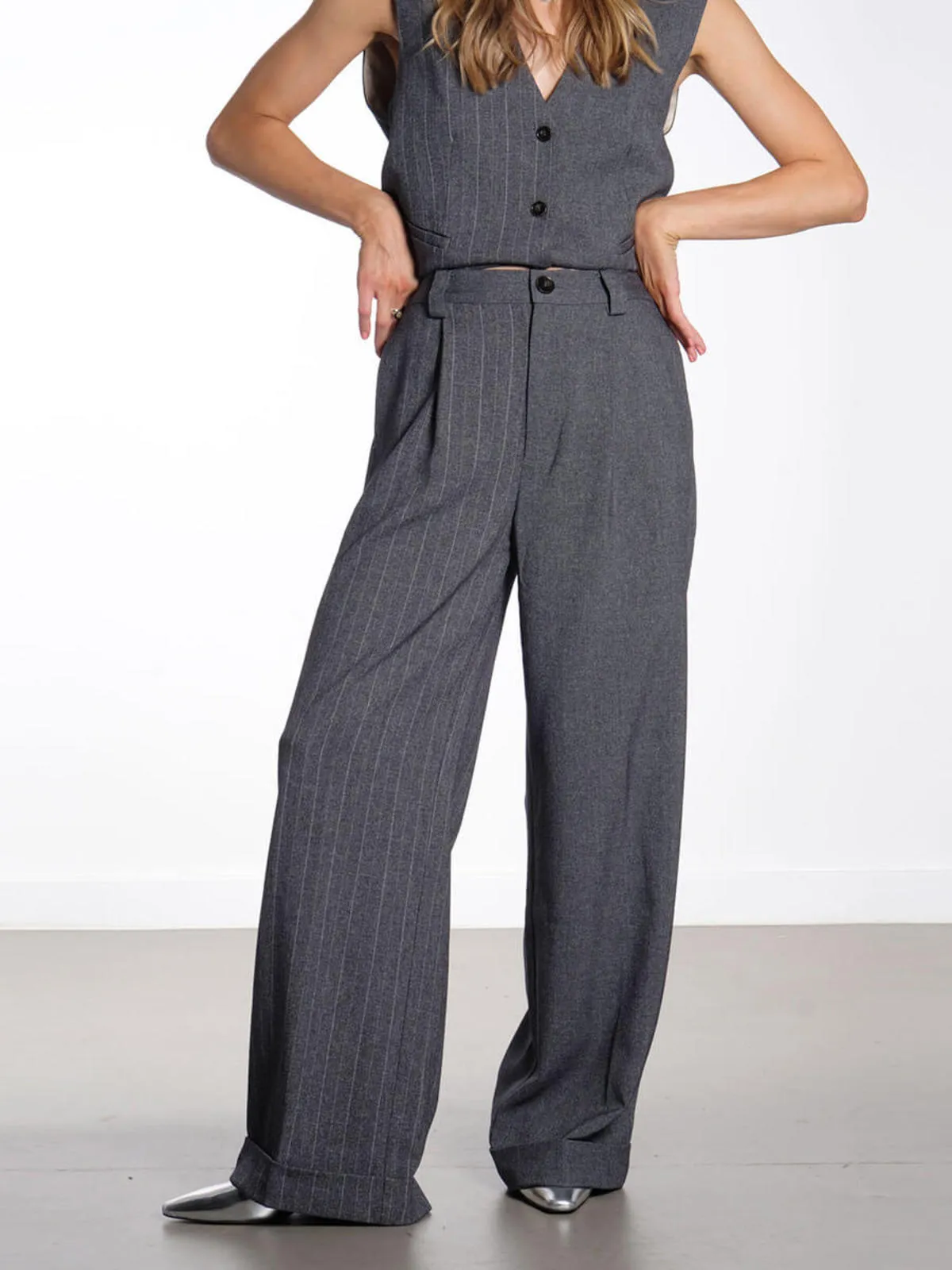 Tailored Pants - Charcoal