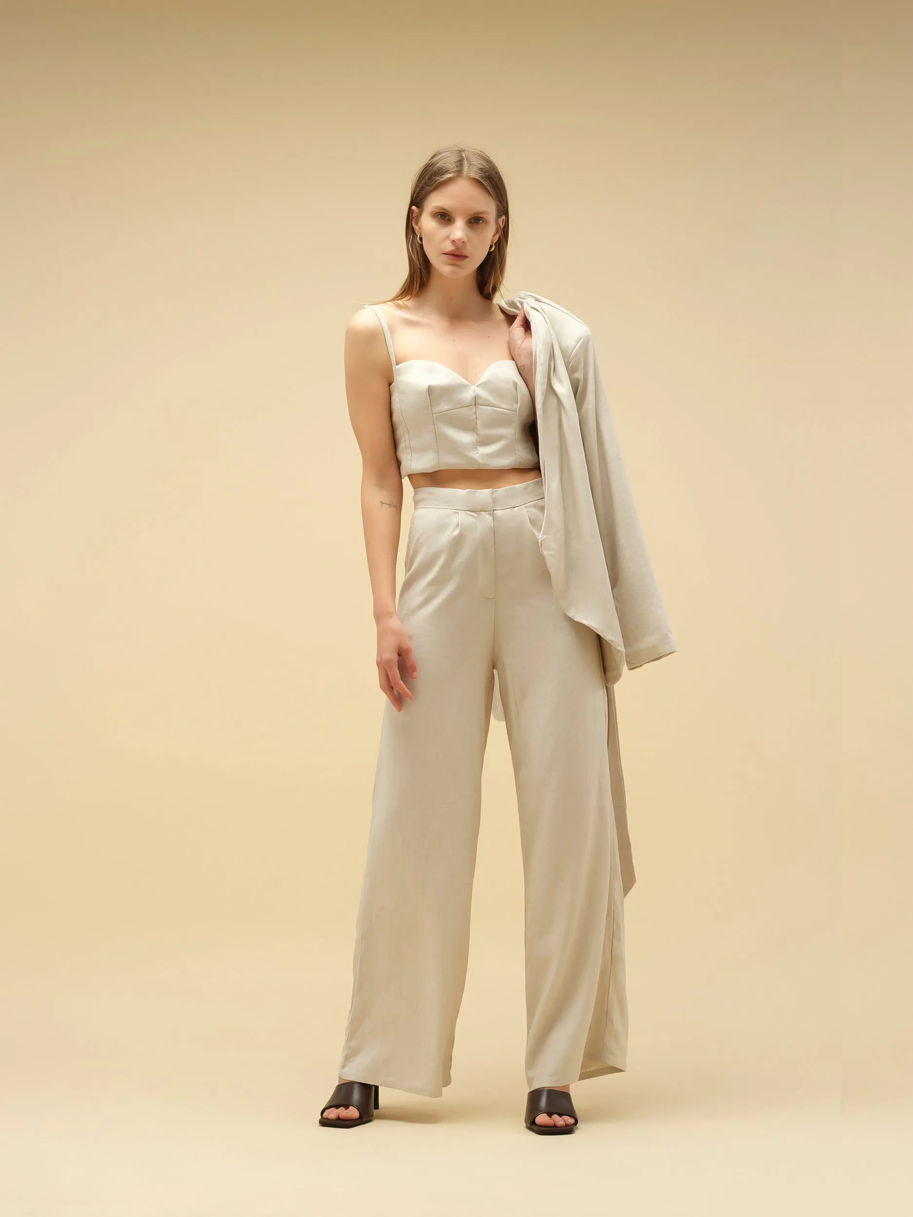 Tailored pants Linen