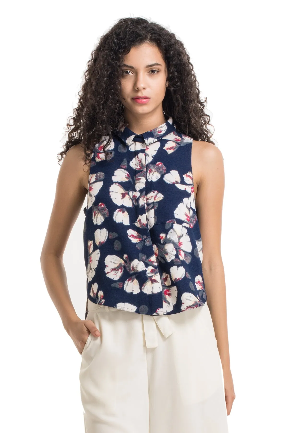 Tessy Floral Wrap Shirt