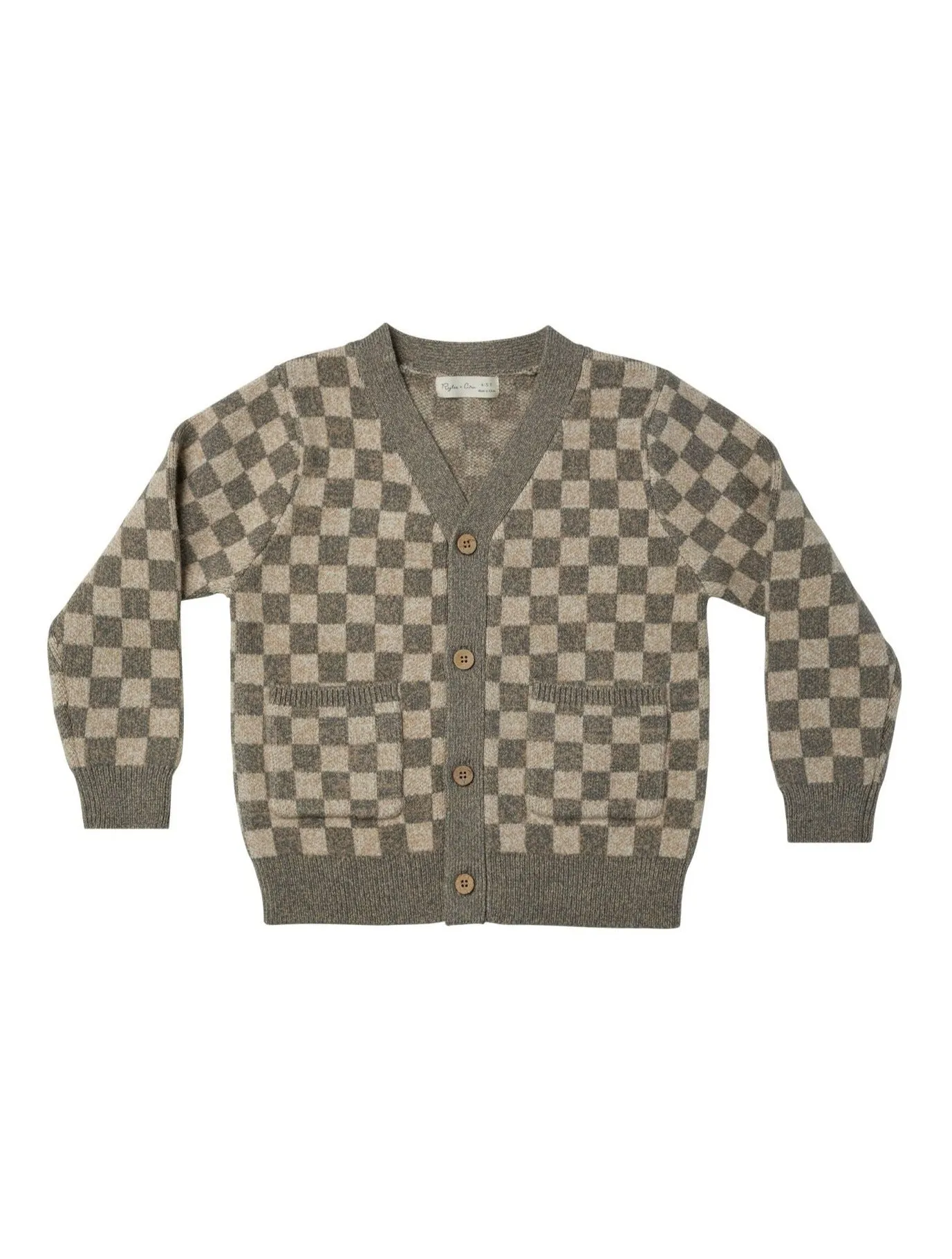 The Boys Cardigan by Rylee + Cru - Check - BABY