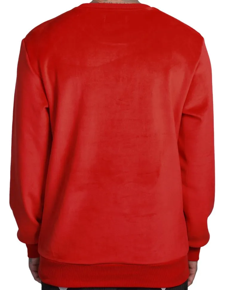 The Hideout Clothing  Blessed Velour Crewneck Sweater