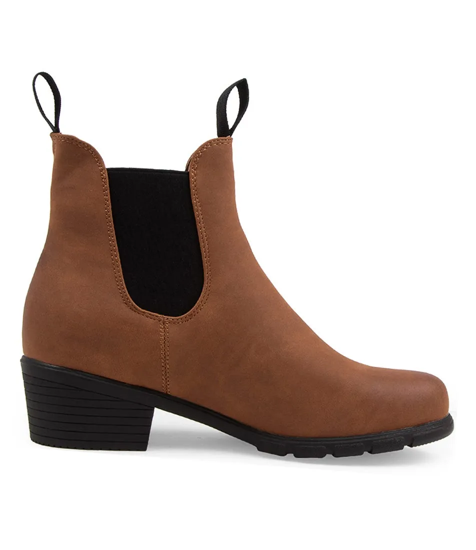 THERAPY Harmony Tan Ankle Boots