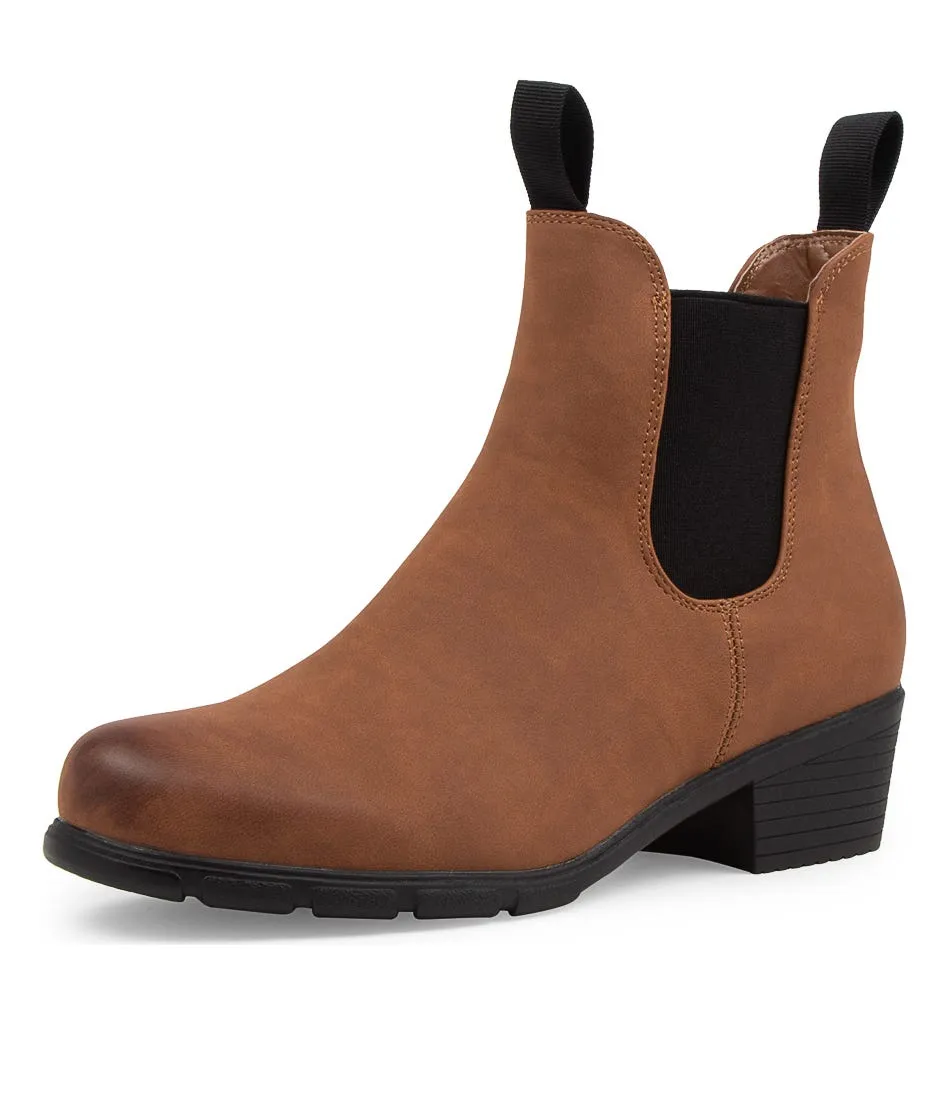 THERAPY Harmony Tan Ankle Boots