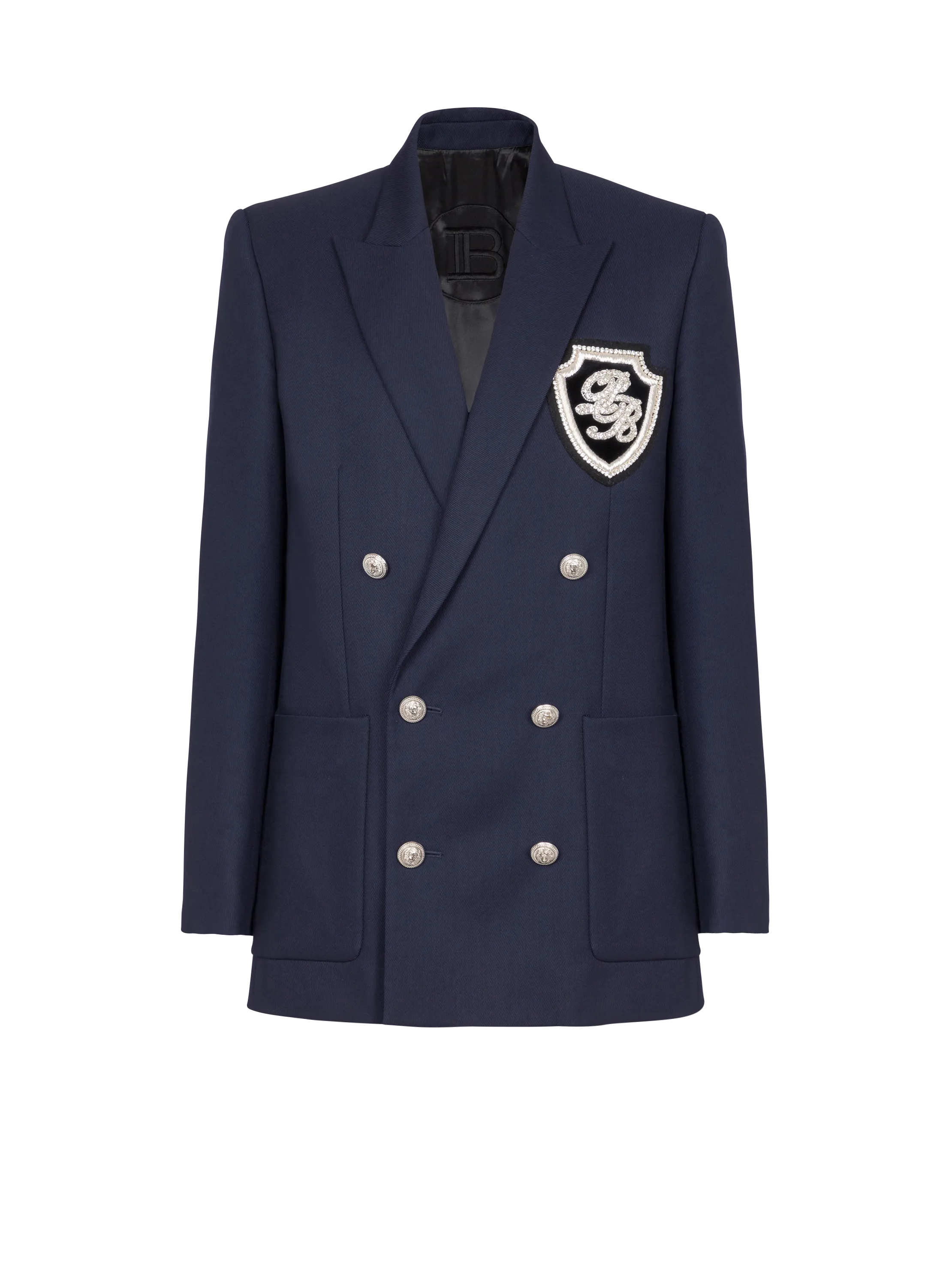 Twill blazer with embroidered PB Signature badge