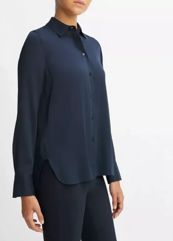 VINCE SLIM FITTED BLOUSE