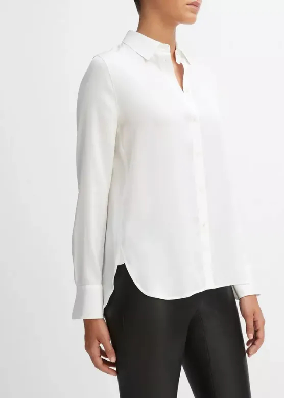 VINCE SLIM FITTED BLOUSE