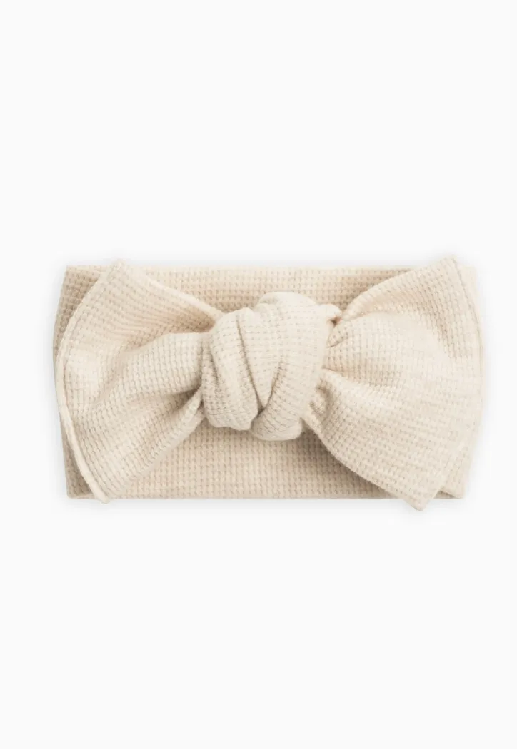 Waffle Knot Bow Wrap