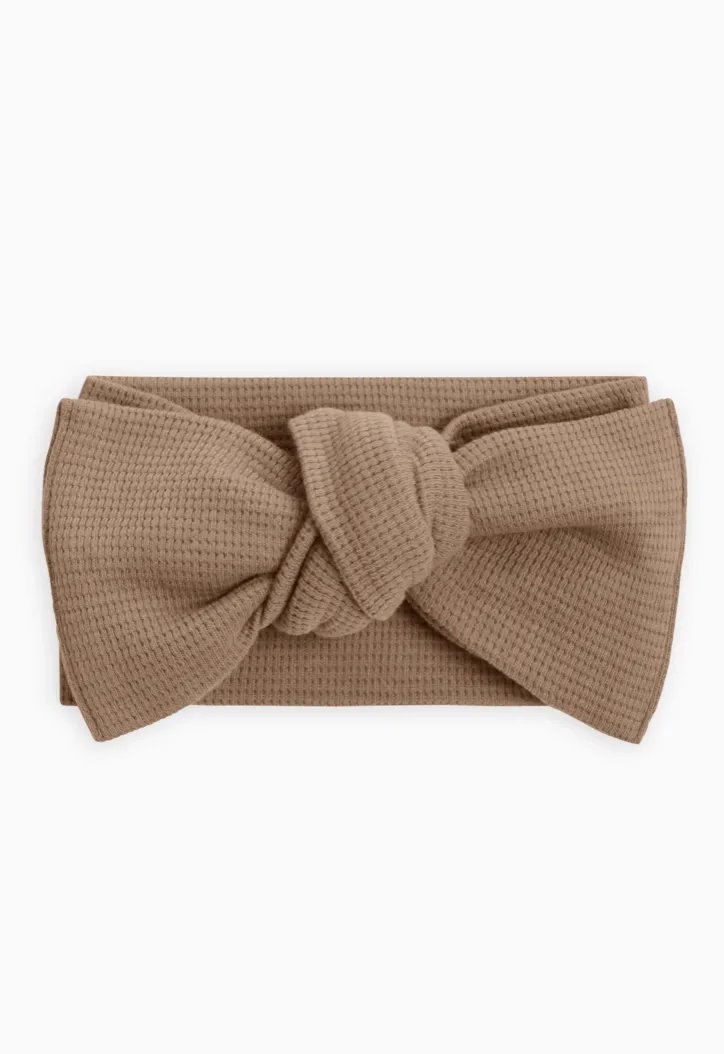 Waffle Knot Bow Wrap