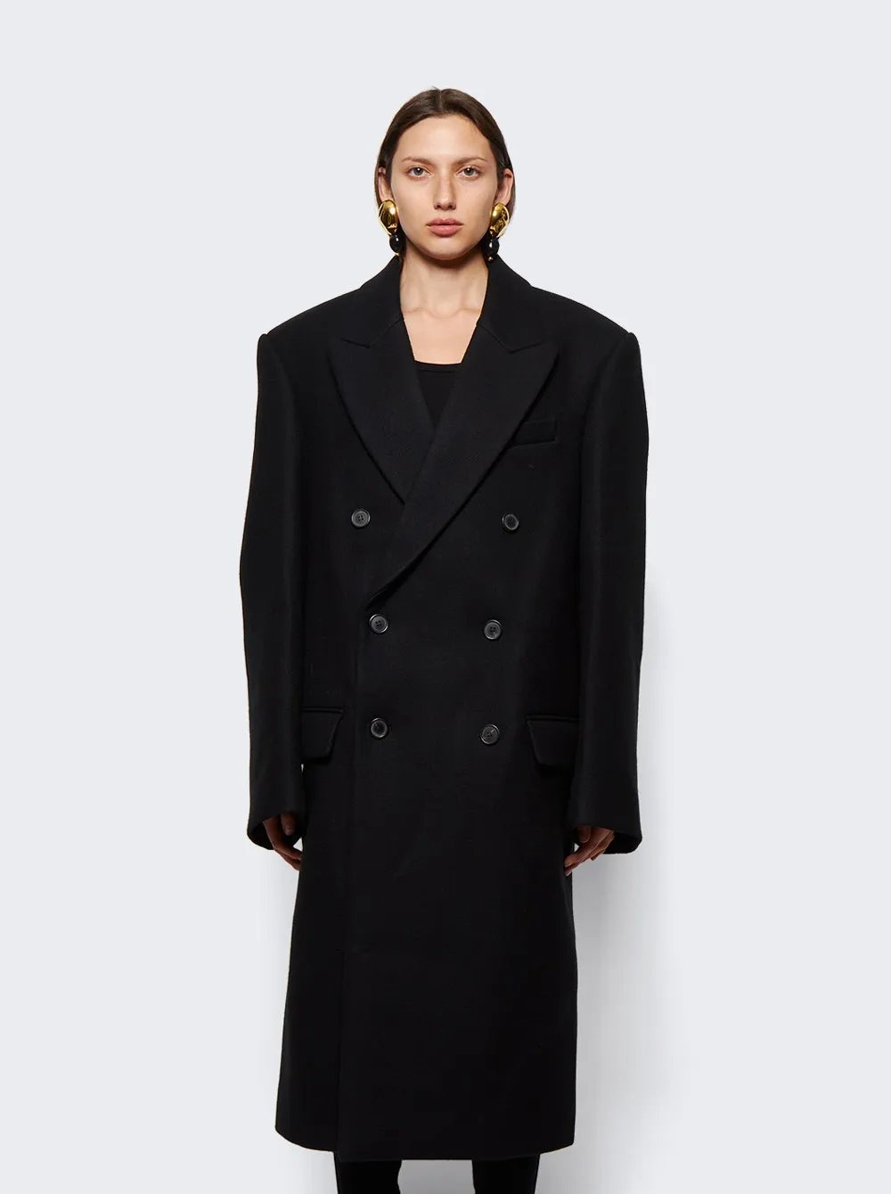 WARDROBE.NYC   X Hailey Bieber Coat Black 