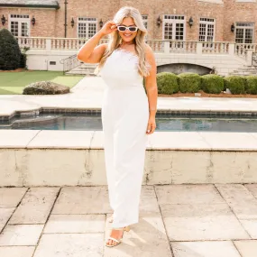 What A Charmer Jumpsuit, White