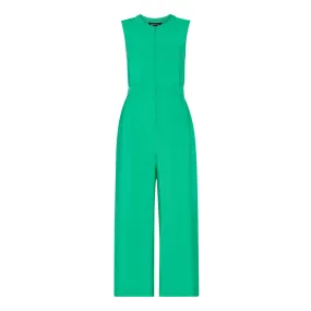 WHISTLES Josie Zip-Through Jumpsuit - Green