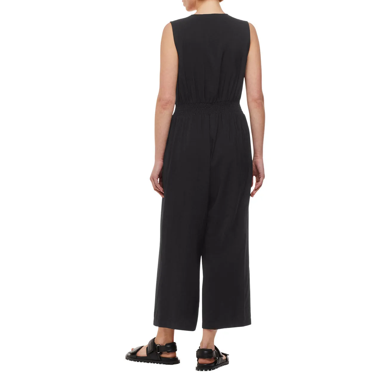 WHISTLES Remmie Wide Leg Jumpsuit - Black