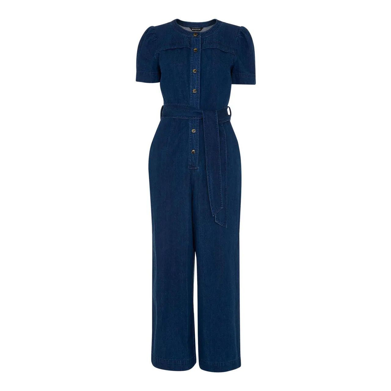 WHISTLES The Sustainable Edit Alana Denim Jumpsuit - Blue