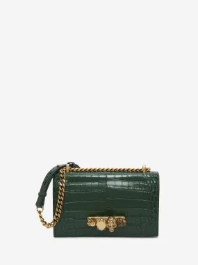 Women's Jewelled Satchel in Emerald