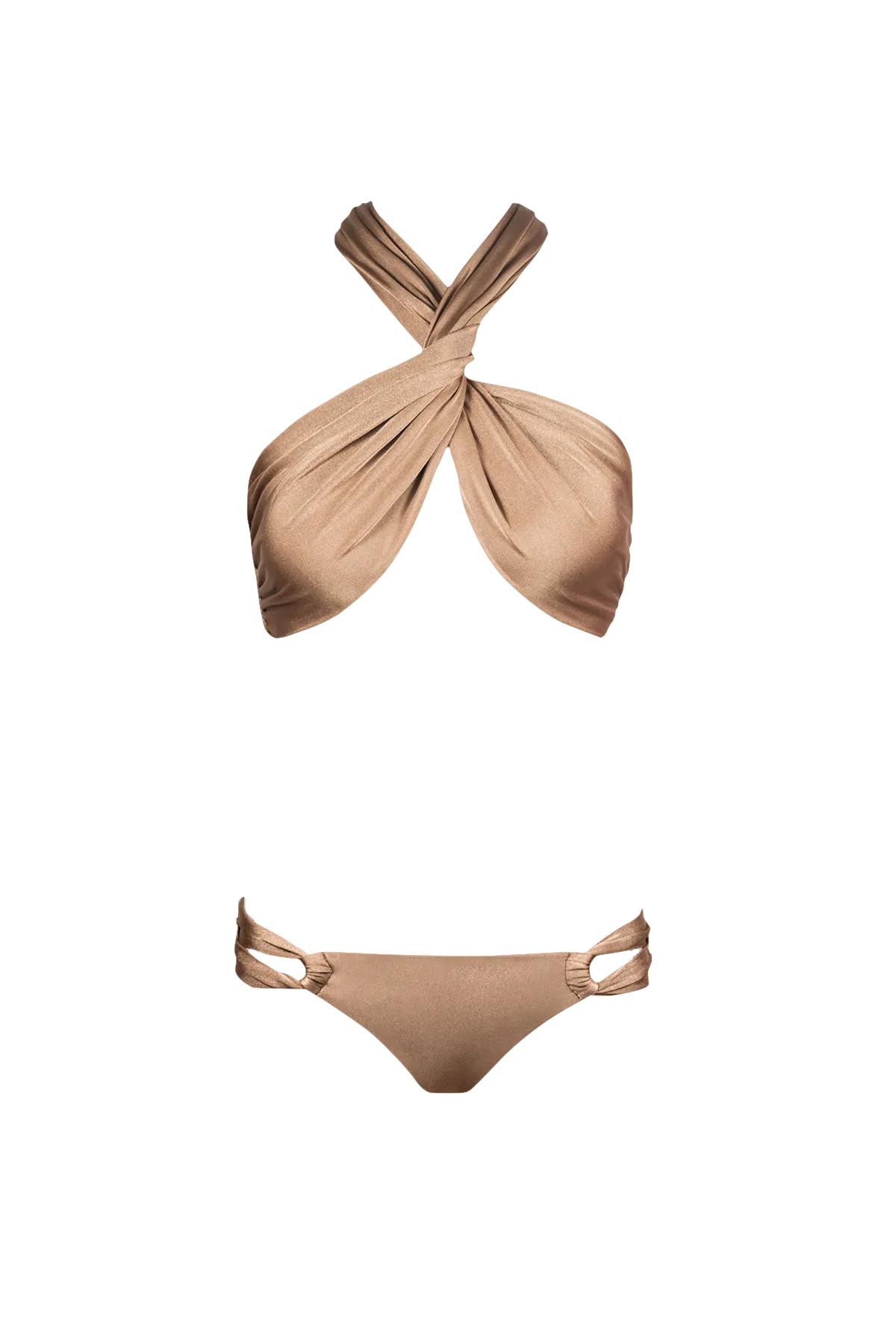 Wrap Bikini in Bronze - Top